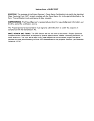 DHEC Form 2557 Project Sponsor&#039;s Davis-Bacon Certification - South Carolina, Page 2