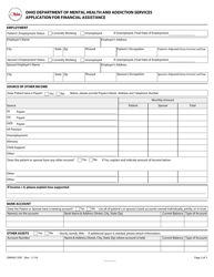 Form DMHAS-7097 &quot;Application for Financial Assistance&quot; - Ohio, Page 2