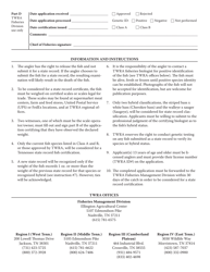 Form WR-0285 Tennessee State Record Fish Application - Tennessee, Page 2
