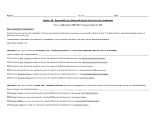 Document preview: Early Childhood Data Collection Form - Rhode Island