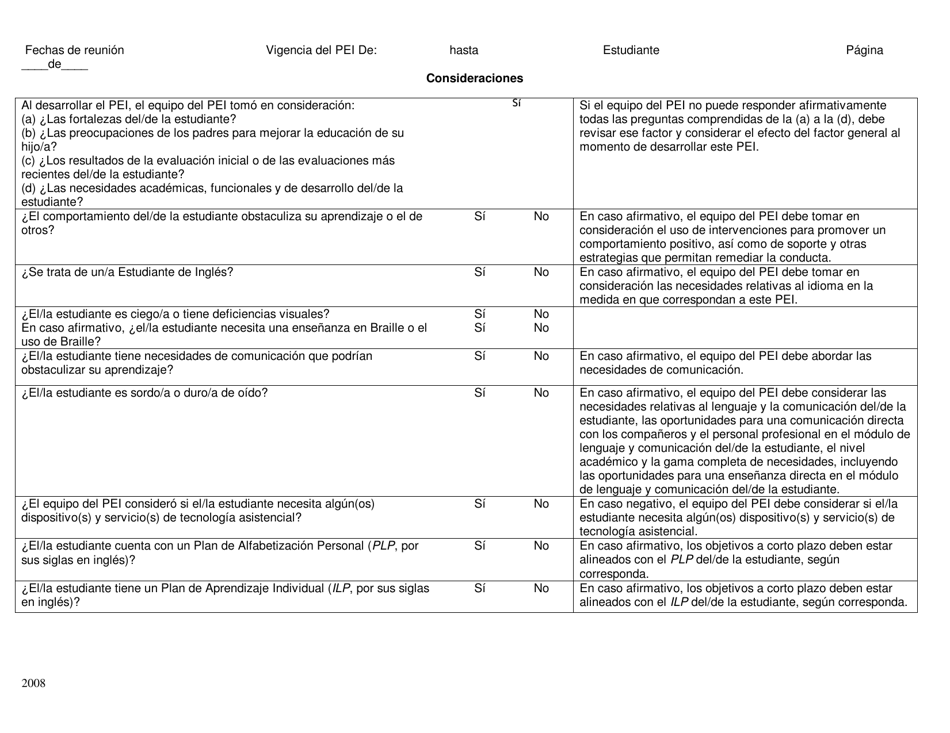 Transicion Secundaria - Programa Educativo Individualizado - Rhode Island (Spanish), Page 10