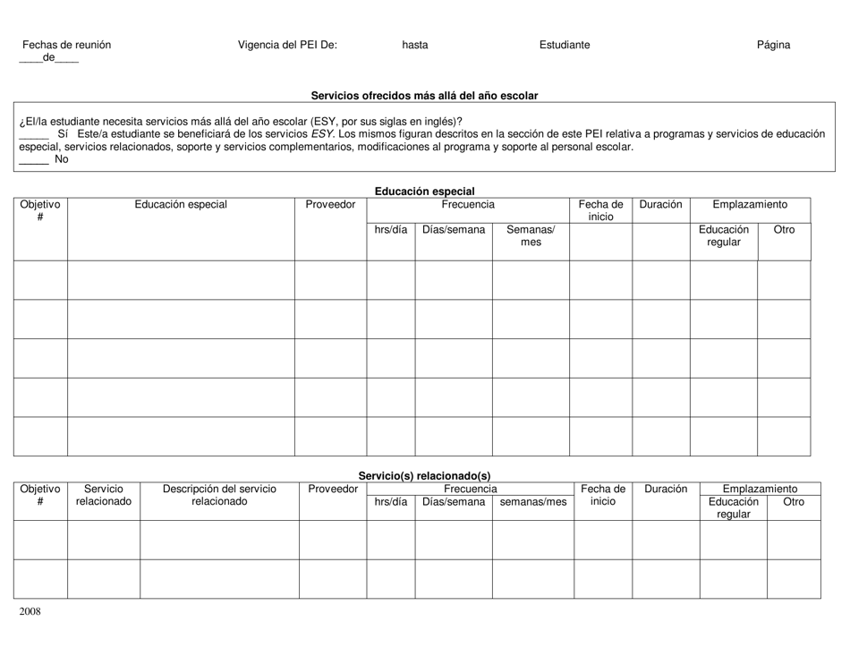 Transicion Secundaria - Programa Educativo Individualizado - Rhode Island (Spanish), Page 11