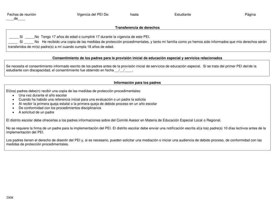 Transicion Secundaria - Programa Educativo Individualizado - Rhode Island (Spanish), Page 16