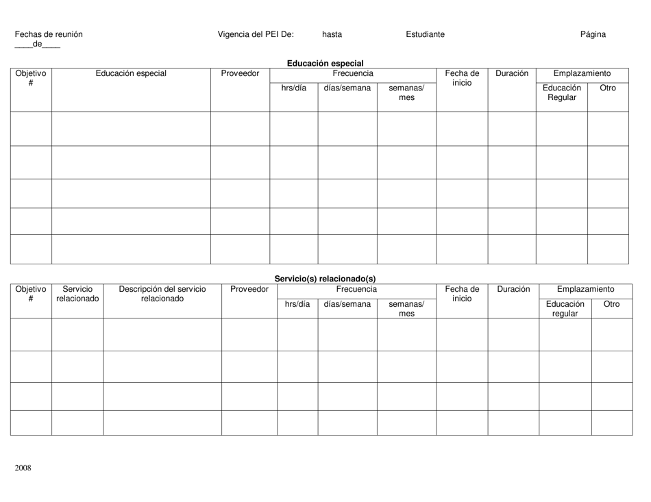 Programa Educativo Individualizado Para Estudiantes De 3 a 13 Anos De Edad - Rhode Island (Spanish), Page 10