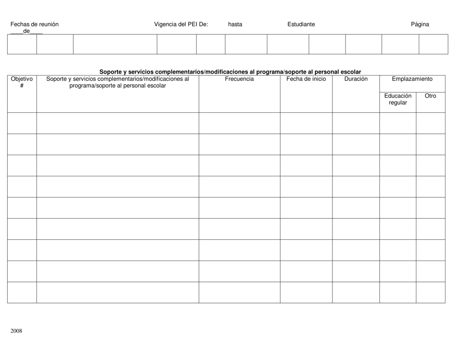 Programa Educativo Individualizado Para Estudiantes De 3 a 13 Anos De Edad - Rhode Island (Spanish), Page 11