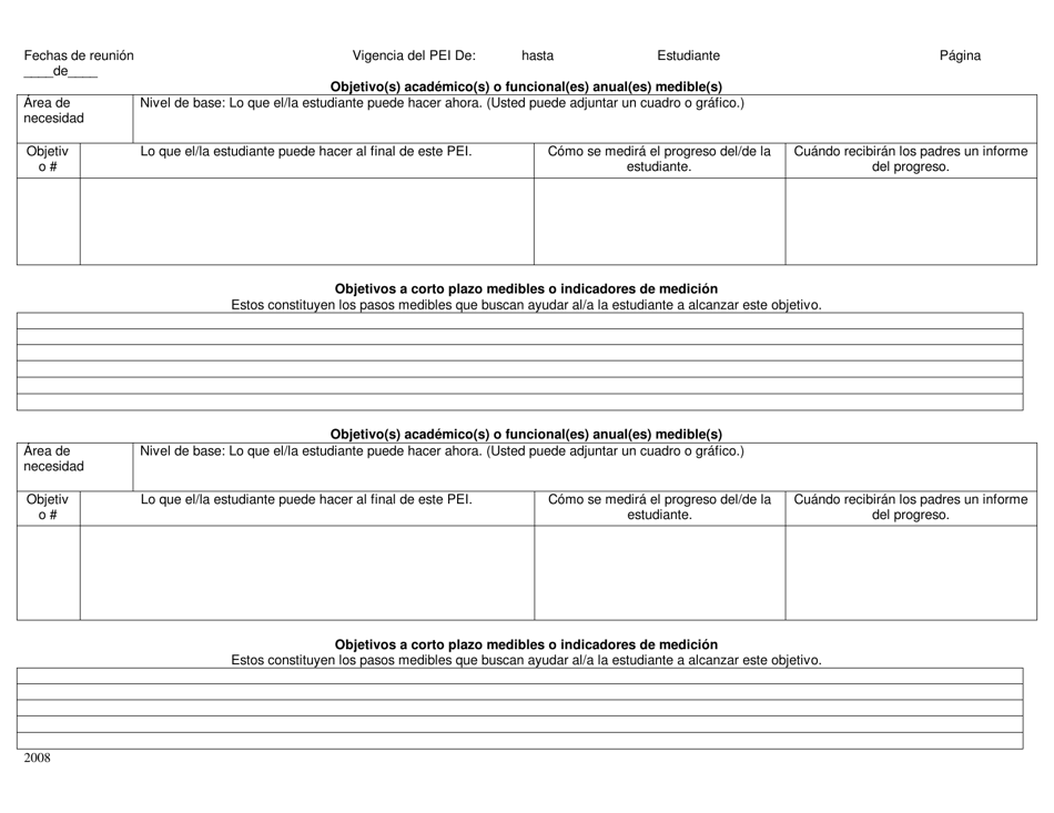 Programa Educativo Individualizado Para Estudiantes De 3 a 13 Anos De Edad - Rhode Island (Spanish), Page 7