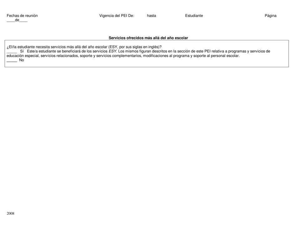 Programa Educativo Individualizado Para Estudiantes De 3 a 13 Anos De Edad - Rhode Island (Spanish), Page 9