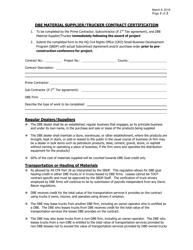 Form 8-8B Dbe Material Supplier/Trucker Contract Certification - Tennessee