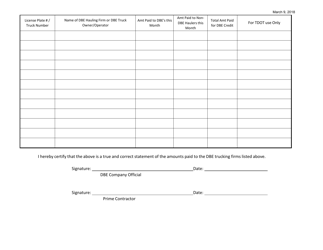 Form 8-8B Dbe Material Supplier/Trucker Contract Certification - Tennessee, Page 6