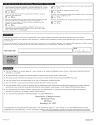 Form MV-44NC Application for Name Change Only on Standard Permit, Driver License or Non-driver Id Card - New York, Page 2