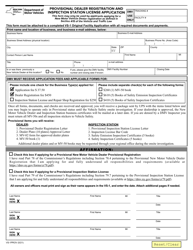 Form VS-1PROV Download Fillable PDF or Fill Online Provisional Dealer ...