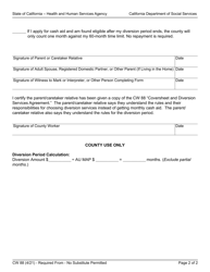 Form CW88 Diversion Services Agreement - Calworks Program - California, Page 2