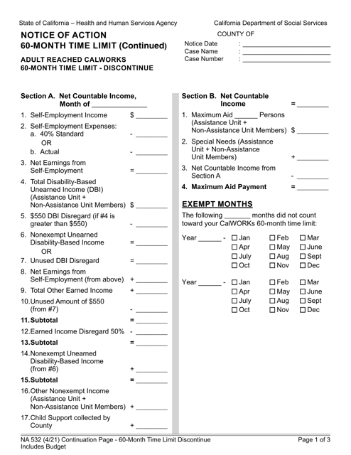 Form NA532  Printable Pdf