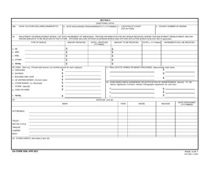 DA Form 3508 Application for Remission or Cancellation of Indebtedness, Page 4