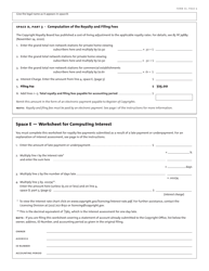 Form SC Statement of Account for Secondary Transmissions by Satellite Carriers of Distant Television Signals, Page 6