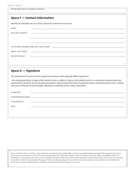 Form SC Statement of Account for Secondary Transmissions by Satellite Carriers of Distant Television Signals, Page 7