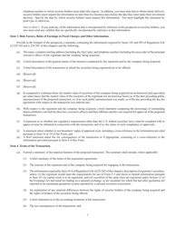 SEC Form 2078 (F-4) Registration Statement for Securities of Certain Foreign Private Issuers Issued in Certain Business Combination Transactions, Page 5