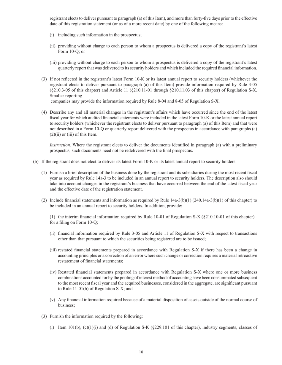 SEC Form 2077 (S-4) Registration Statement Under the Securities Act of 1933, Page 10