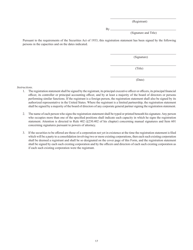 SEC Form 2077 (S-4) Registration Statement Under the Securities Act of 1933, Page 17