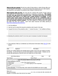 Form DV-132-M Request to Extend Long-Term Protective Order (Multiple Petitioners) - Alaska, Page 2