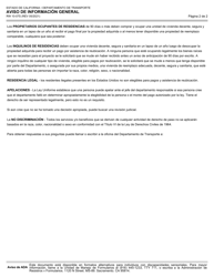 Formulario RW10-07S Aviso De Informacion General - California (Spanish), Page 2
