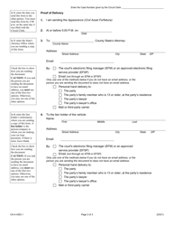 Form CA-A4202.1 Appearance (Civil Asset Forfeiture) - Illinois, Page 2