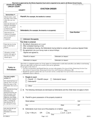 Document preview: Form E-O3500.3 Eviction Order - Illinois