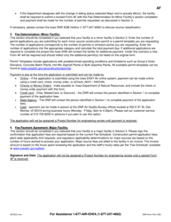 Form AF (DNR Form 542-1302) Construction Permit Application Fee - Iowa, Page 3