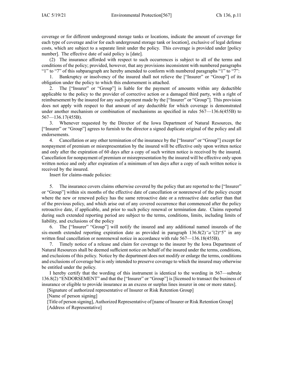 Chapter 136 - Financial Responsibility for Underground Storage Tanks - Iowa, Page 11