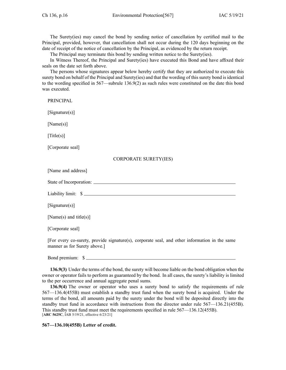 Chapter 136 - Financial Responsibility for Underground Storage Tanks - Iowa, Page 16