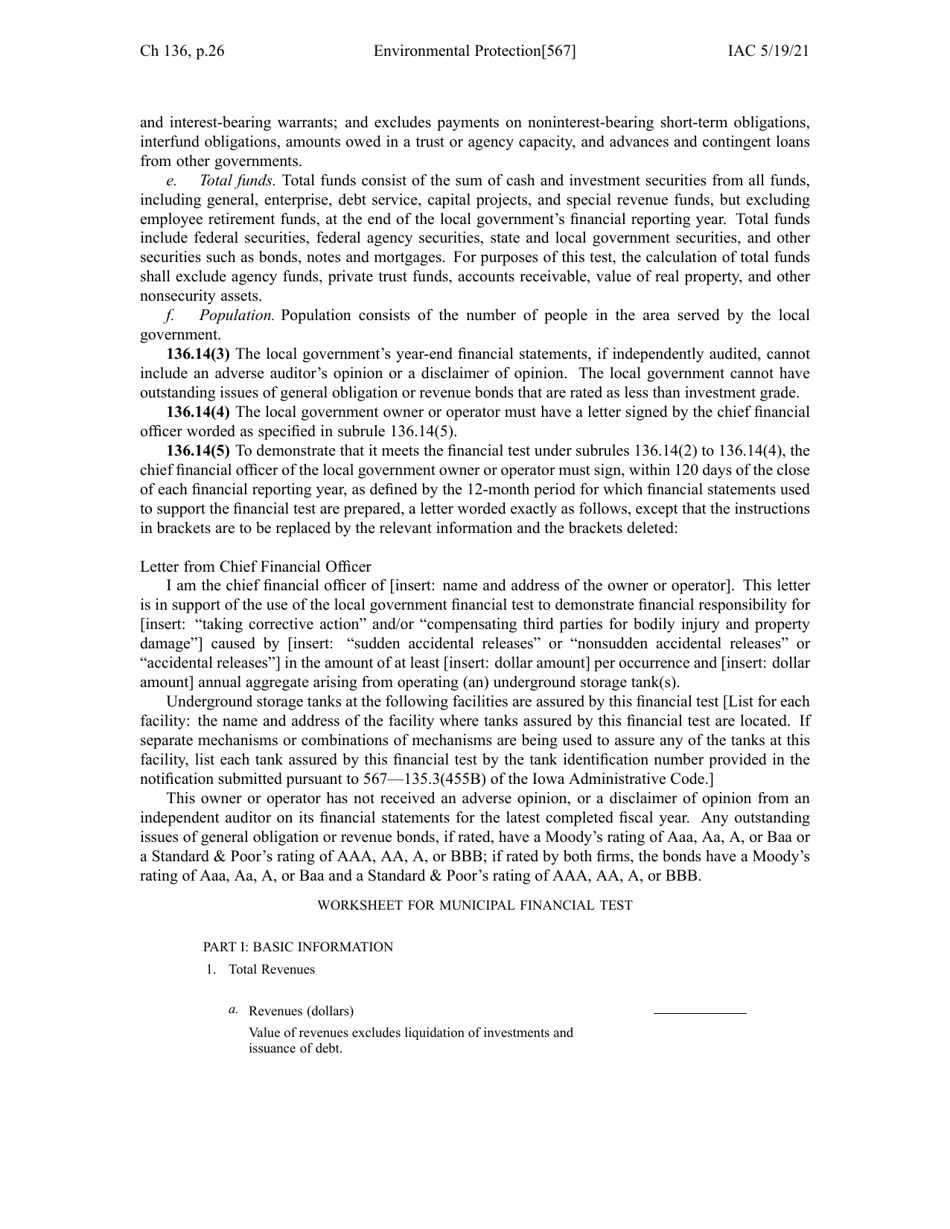Chapter 136 - Financial Responsibility for Underground Storage Tanks - Iowa, Page 26