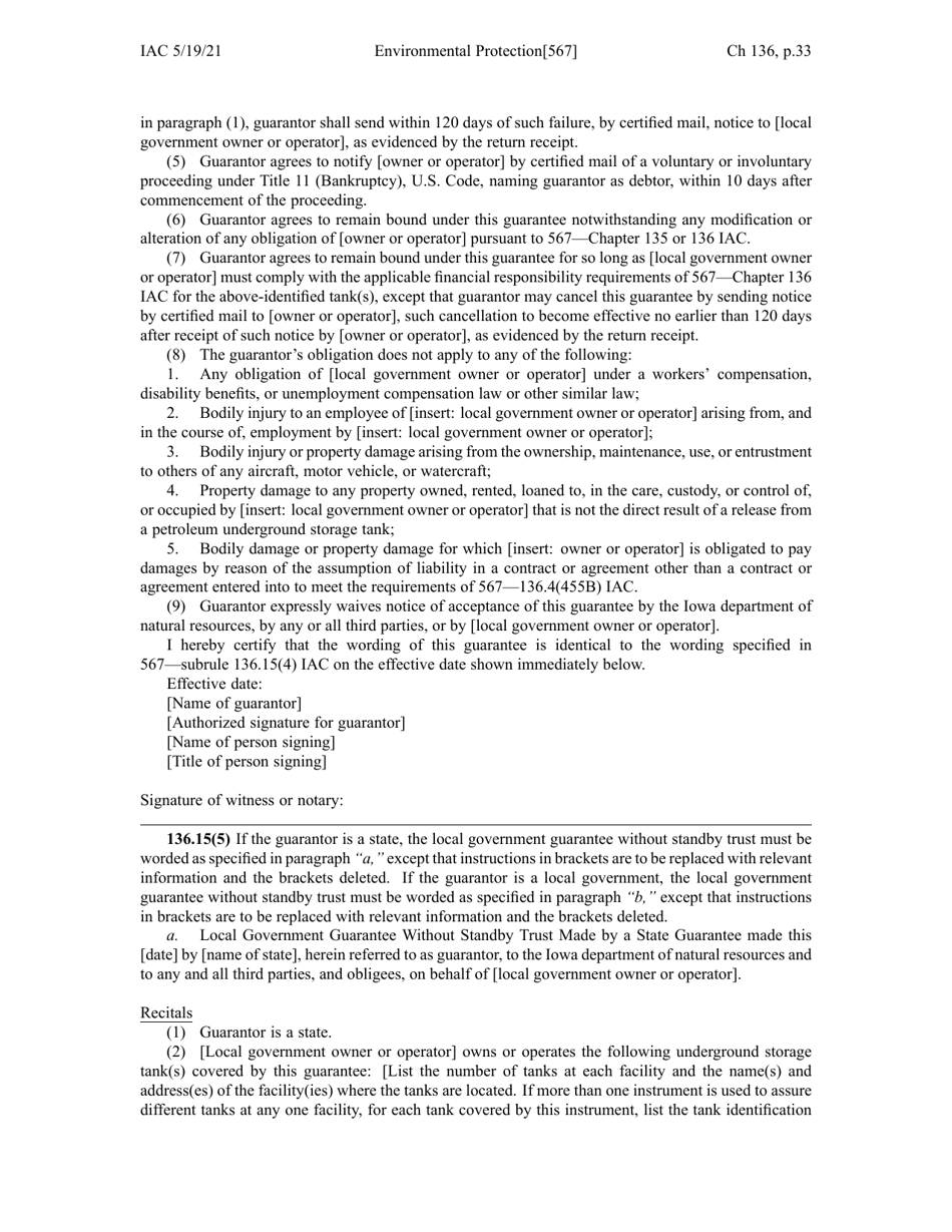Chapter 136 - Financial Responsibility for Underground Storage Tanks - Iowa, Page 33