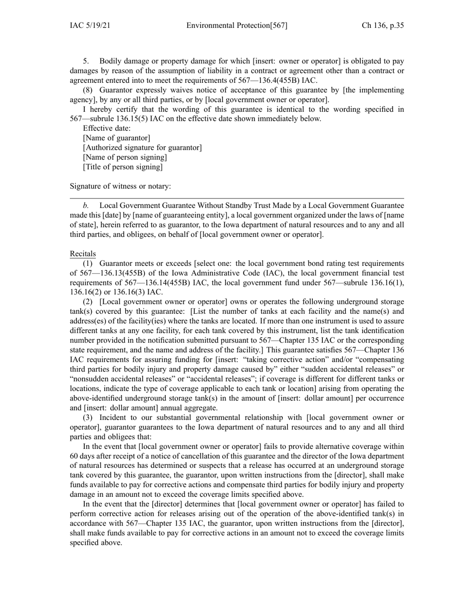 Chapter 136 - Financial Responsibility for Underground Storage Tanks - Iowa, Page 35