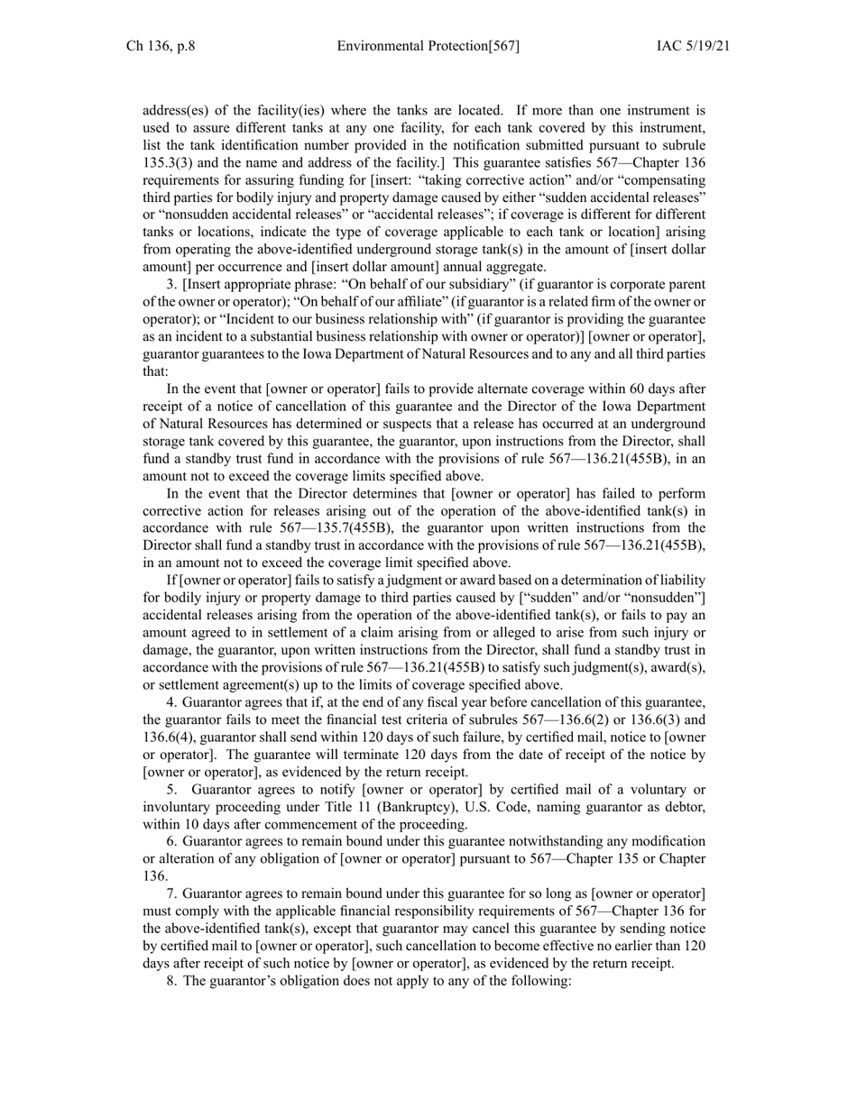 Chapter 136 - Financial Responsibility for Underground Storage Tanks - Iowa, Page 8