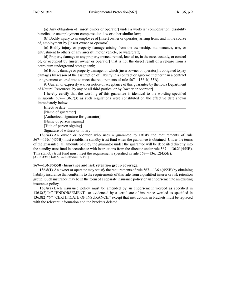 Chapter 136 - Financial Responsibility for Underground Storage Tanks - Iowa, Page 9