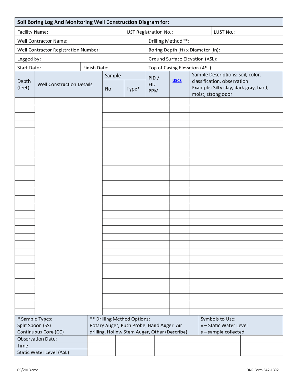 DNR Form 542-1303 Ust Closure Report - Filling in Place - Iowa, Page 6