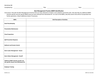DNR Form 542-0352 General Permit 1 Worksheet - Iowa, Page 10