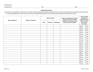 DNR Form 542-0352 General Permit 1 Worksheet - Iowa, Page 3
