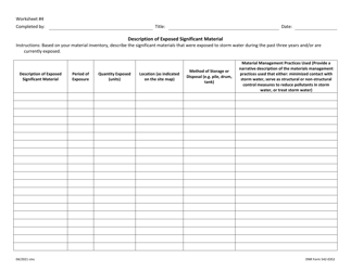 DNR Form 542-0352 General Permit 1 Worksheet - Iowa, Page 4