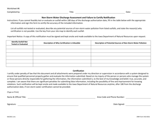 DNR Form 542-0352 General Permit 1 Worksheet - Iowa, Page 7