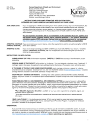Document preview: Instructions for Form CCL.201 Application for a Licensed Day Care Home or Licensed Group Day Care Home - Kansas