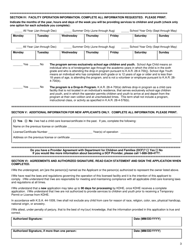 Form CCL.801 Application for a School Age Drop-In Program - Kansas, Page 3