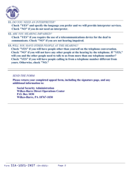 Instructions for Form SSA-1021 Appeal of Determination for Extra Help With Medicare Prescription Drug Plan Costs, Page 2