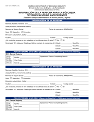 Formulario CCA-1211A-S Solicitud Para Busqueda De Verificacion De Antecedentes - Arizona (Spanish), Page 4
