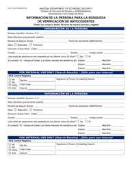 Formulario CCA-1211A-S Solicitud Para Busqueda De Verificacion De Antecedentes - Arizona (Spanish), Page 6