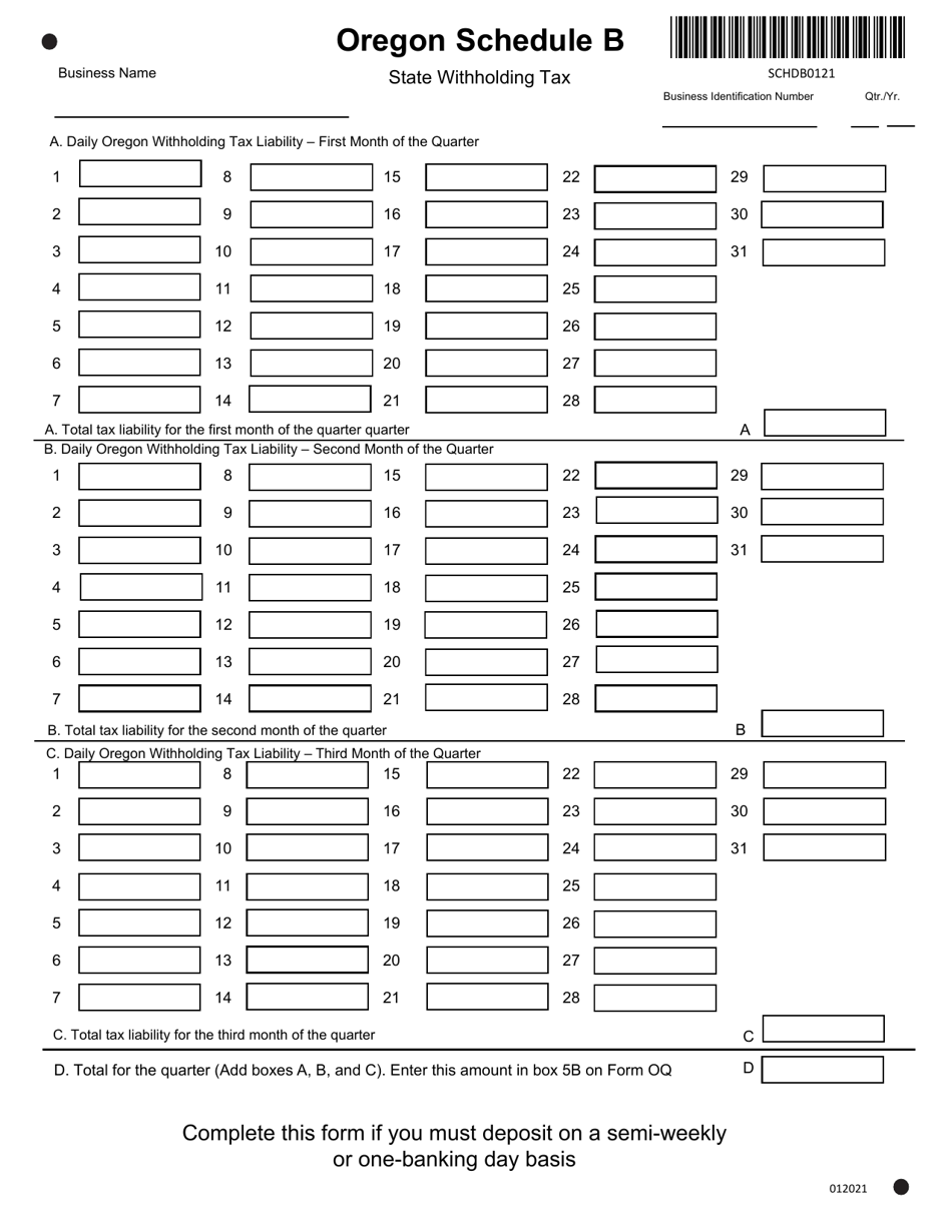 Oregon State Withholding Tax Fill Out, Sign Online and Download PDF Templateroller