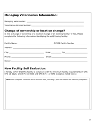 Facility License Application - Oregon, Page 2