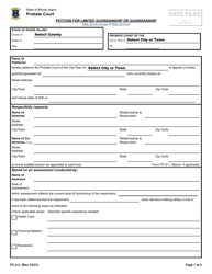 Form PC-2.3 &quot;Petition for Limited Guardianship or Guardianship&quot; - Rhode Island