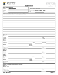 Document preview: Form PC-9.5 Stipulation - Rhode Island