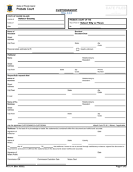 Form PC-2.11 Custodianship - Rhode Island
